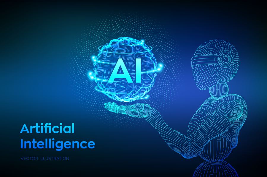 Artificial intelligence illustration representing MurtiHub's AI-enabled application engineering